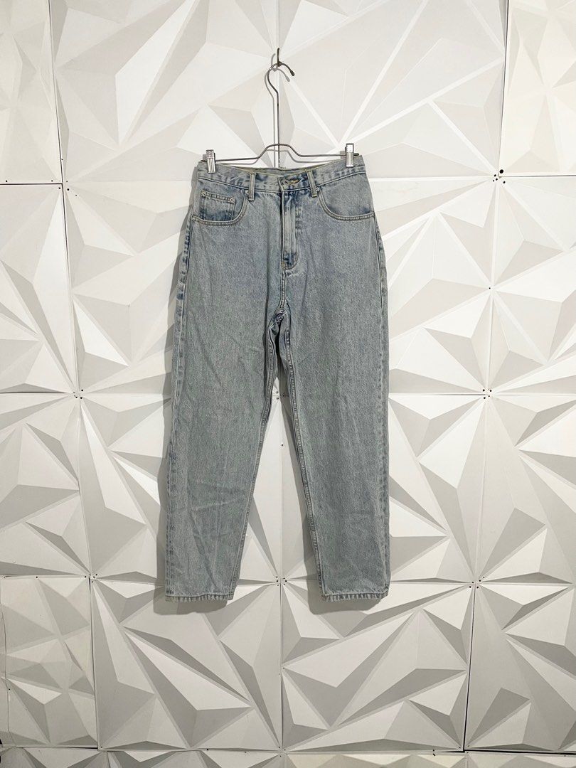 Wassup House Washed Denim Jeans (Category: Jeans) located in Cabuyao City. Submitted by ParadisethriftedPh (Listing ID 1428246441, Image 2). Description: Cr: 9/10 Dimensions Waist: 28-29 Length: 40.