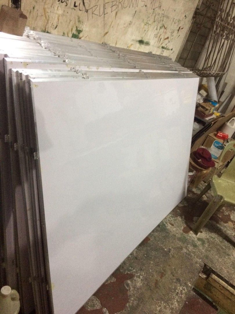 Whiteboard with Stand - 3x4ft, 3x5ft, 24x36 (Category: Office Furniture & Fixtures) located in Manila. Submitted by lieselrell90474 (Listing ID 1428201571, Image 1). Description: Whiteboards with stands available in various sizes. Sizes include 3x4ft, 3x5ft, and 24x36. The boards are mounted on a sturdy metal frame with wheels for easy mobility. Some units have a lower shelf for storage. The boards appear to be clean and ready for use..