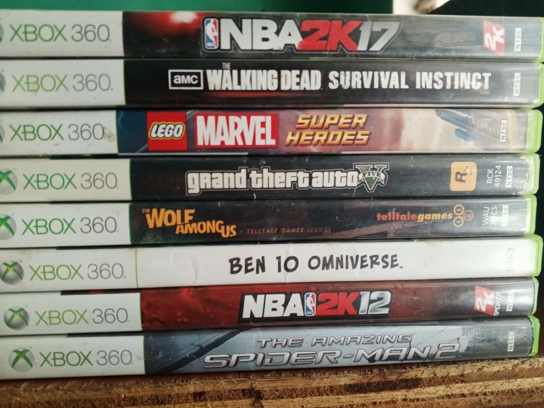 Xbox 360 Games Bundle (Category: Xbox) located in Manila. Submitted by dreammanhu56409 (Listing ID 1428243911, Image 2). Description: ‎HITMAN ABSOLUTION (NTSC) - 350PHP ‎ ‎GTA 5 - SOLD ‎ ‎NBA 2K17 - SOLD ‎ ‎NBA2K15 WITH ISSUE - 100PHP ‎ ‎SNIPER 2 (NTSC AND PAL) - SOLD ‎ ‎TELLTALE THE WALKING DEAD GOTY BAGONG BILI LANG (NTSC) 300PHP ‎ ‎TELLTALE THE WOLF AMONG US (NTSC) - 300PHP ‎ ‎LEGO STAR WARS AND LEGO MARVEL IF ONE ONLY (NTSC) - SOLD ‎ ‎GEARS O