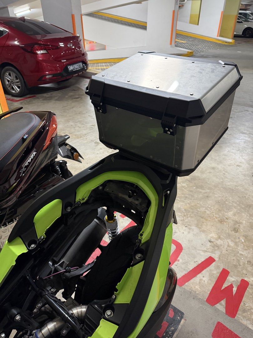 Xmax box and short rack, Motorcycles, Motorcycle Accessories on Carousell