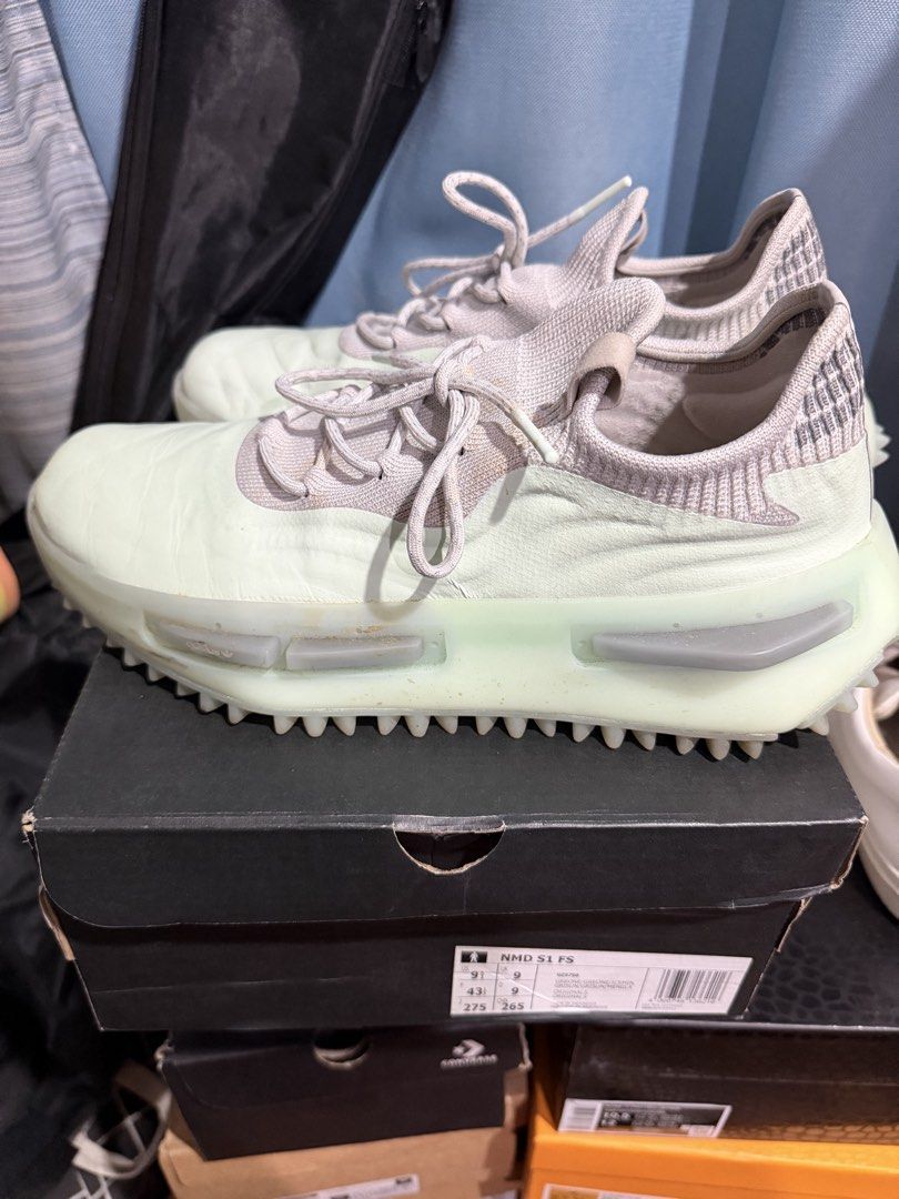 Adidas NMD S1 FS Sneakers (Category: Sneakers) located in Quezon City. Submitted by son_ong (Listing ID 1428263410, Image 2). Description: Adidas NMD S1 FS Size US9.5 Used 4x malling Rfs: not using anymore.