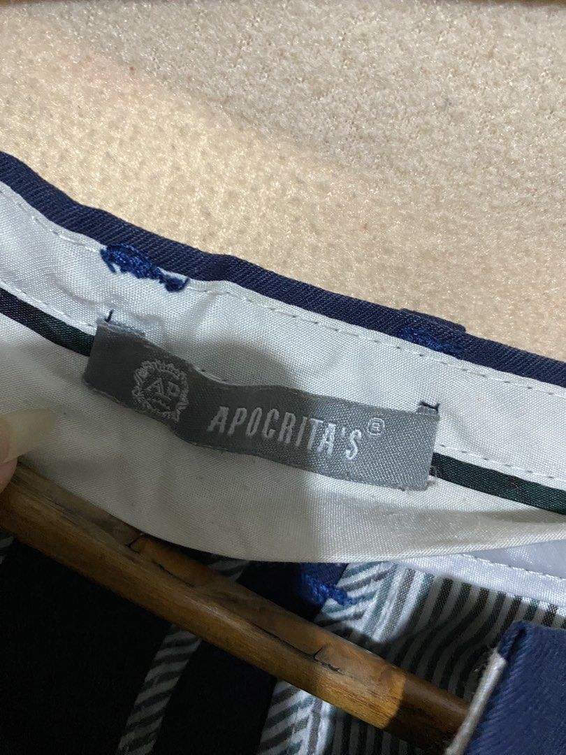 Apocrita's Navy Blue Pants Size 31 (Category: Other Bottoms) located in Caloocan City. Submitted by declutterbycha (Listing ID 1428393533, Image 2). Description: 💰MODE OF PAYMENT: Unionbank, Maribank, Gotyme, Gcash 📦MODE OF DELIVERY: LBC Express, J & T Express, Grab, Lalamove .