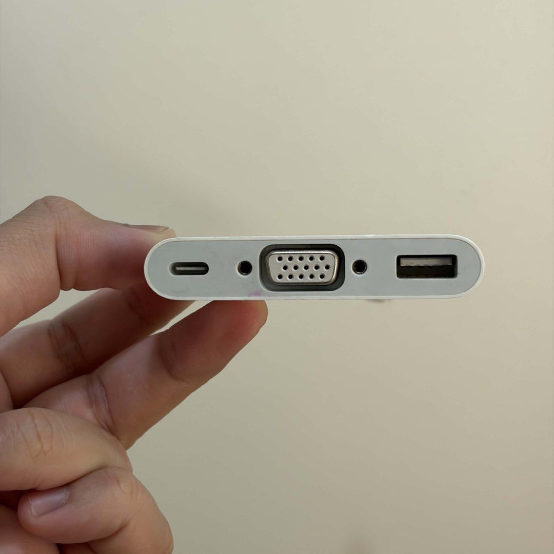 Apple Usb C VGA Multiport Adapter (Category: Cables & Adaptors) located in Manila. Submitted by sweettotes_ph (Listing ID 1428311497, Image 2). Description: Original / Authentic No issues Fully working Good condition No box For pickup or delivery Bdo Gcash Maya Gotyme Cod.