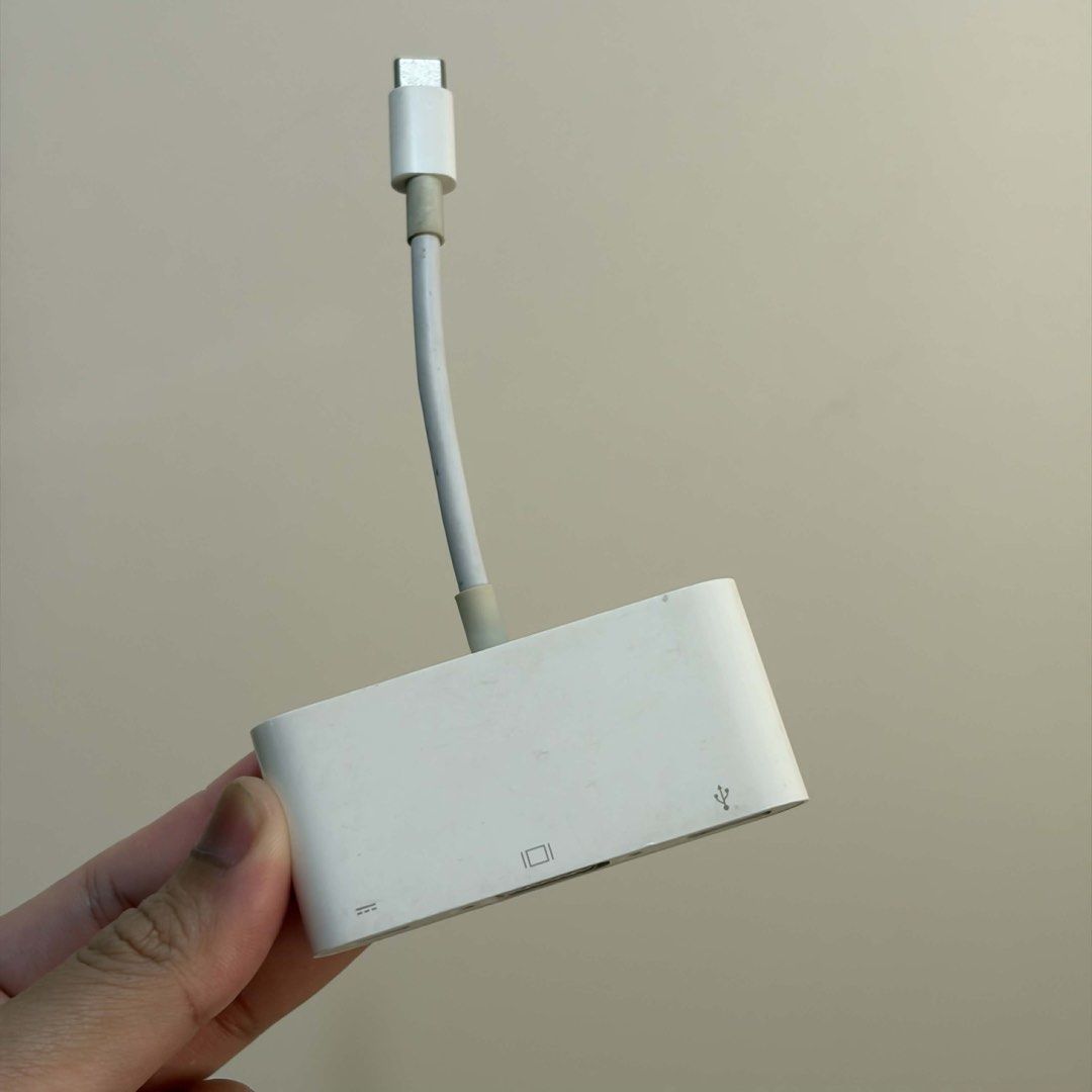 Apple Usb C VGA Multiport Adapter (Category: Cables & Adaptors) located in Manila. Submitted by sweettotes_ph (Listing ID 1428311497, Image 1). Description: Original / Authentic No issues Fully working Good condition No box For pickup or delivery Bdo Gcash Maya Gotyme Cod.