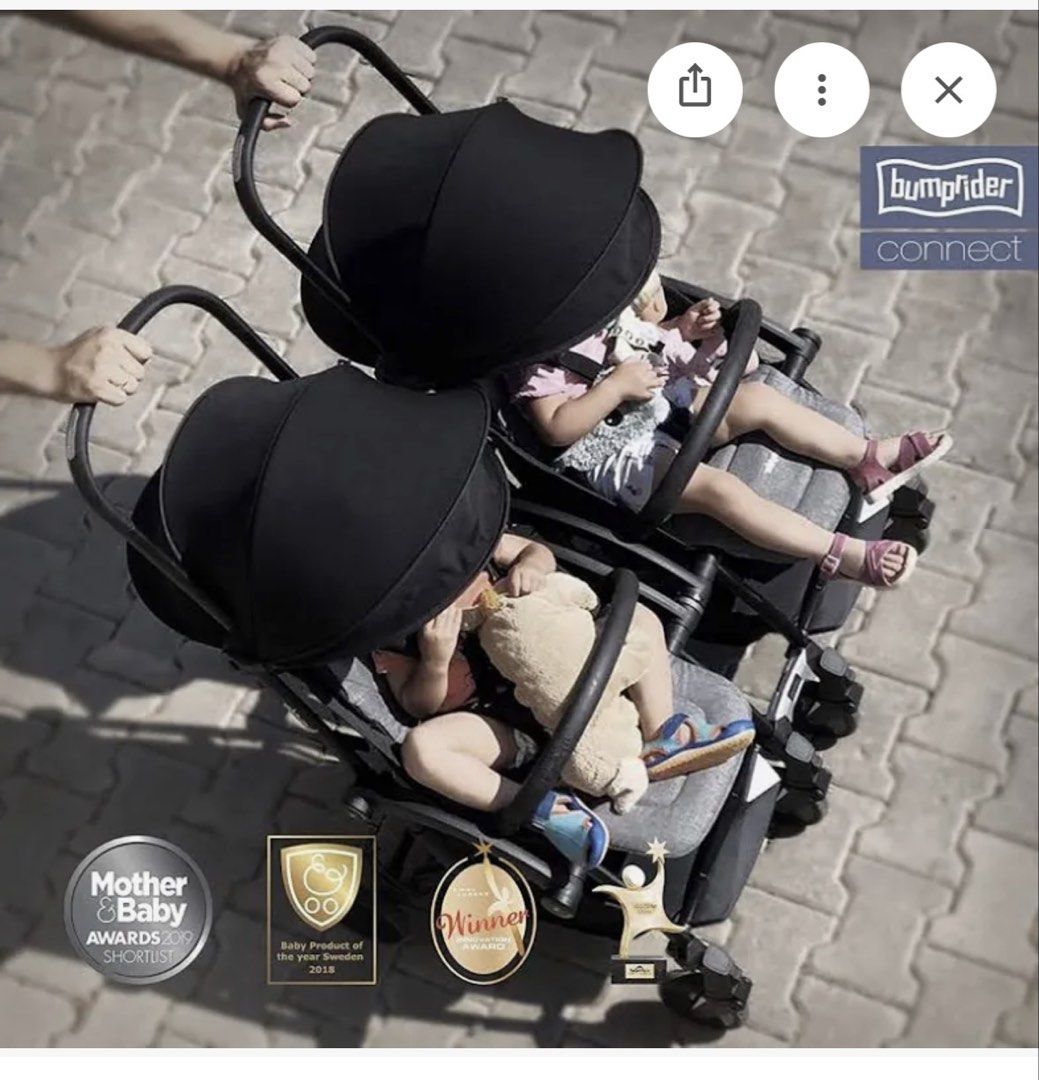 Bumprider Connect 2 Twin stroller/double Stroller (Category: Strollers) located in Manila. Submitted by avalanchesonlineshopmainacount (Listing ID 1428265570, Image 2). Description: 50k Original Price for 2 stroller Super save here at 17,999.