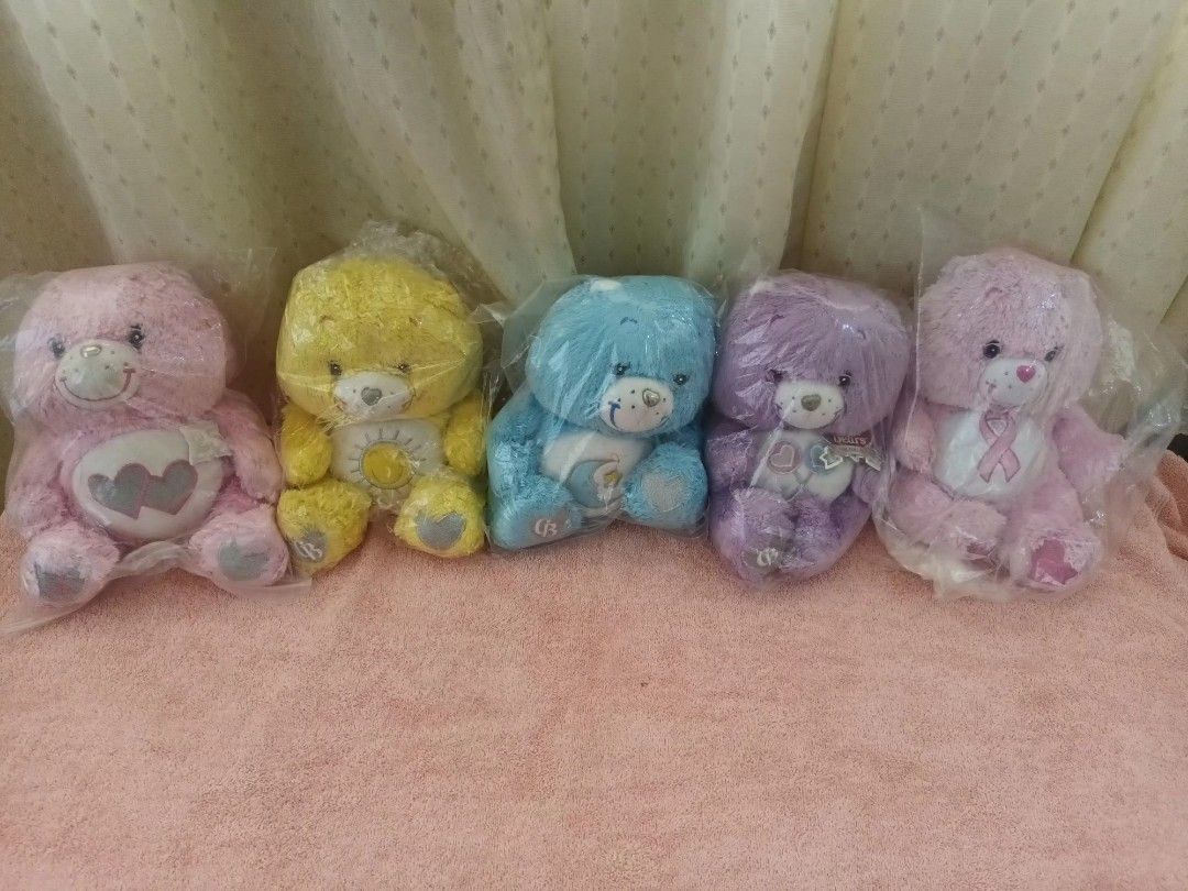 Care Bears 25th edition Plush Toys (Category: Plushies & Soft Toys) located in Cebu City. Submitted by monsterheart (Listing ID 1428353940, Image 1). Description: carebears 25th year silver edition swarovski eyes very rare collectable items still in good condition no box 780per piece negotiable open for take all.
