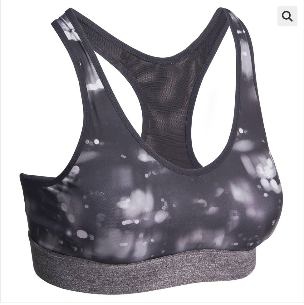 Decathlon Black Sports Bra (Category: Activewear) located in Mandaluyong City. Submitted by alyscloset_ (Listing ID 1428322384, Image 1). Description: Ladies fitness bra workout/ gym fitness/ yoga sports bra. Made for performance and comfort during your workout. 100% cotton fabric with side stretchable Lycra fabric panels.