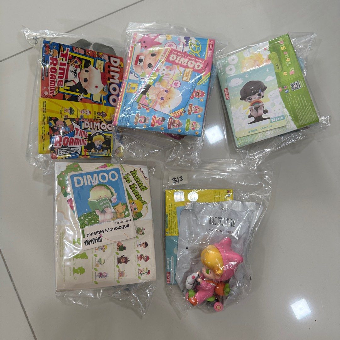 Dimoo bundle (Category: Designer & Blind Box Toys) located in Singapore. Submitted by iicezcream (Listing ID 1428336871, Image 1). Description: Photo 1 - $25 Photo 2 - $25.