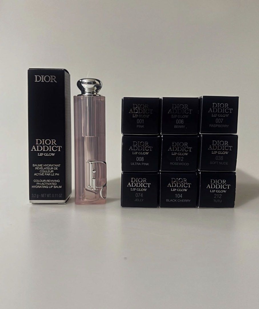 Dior Lip Glow Balm (Category: Makeup) located in Bulacan. Submitted by shopwithme_23 (Listing ID 1428265718, Image 1). Description: ✅💯authentic (money back guarantee if proven fake) ✅New packaging SHADES: 006 Berry 008 Ultra Pink 038 Soft Nude 104 Black Cherry 212 Tutu.