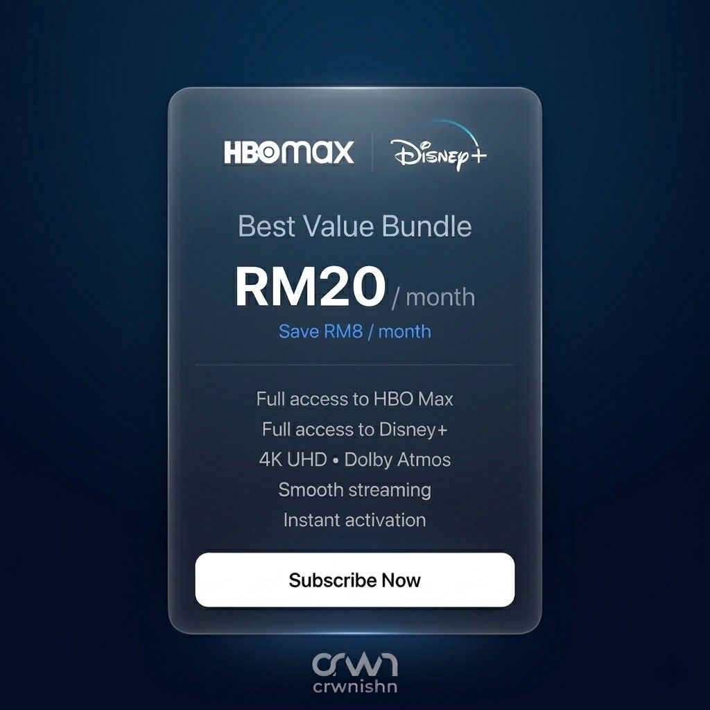 Disney+ & HBO Max Premium Bundle, TV & Home Appliances, TV ...