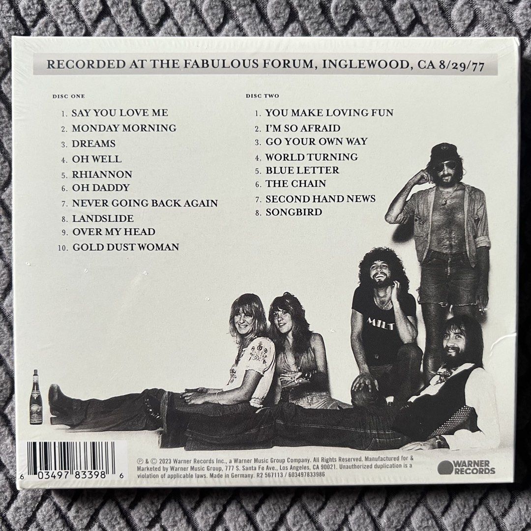 Fleetwood Mac - Rumours Live Album CD (Sealed) (Category: CDs & DVDs) located in Caloocan City. Submitted by thelittlejewelcase (Listing ID 1428293439, Image 2). Description: .