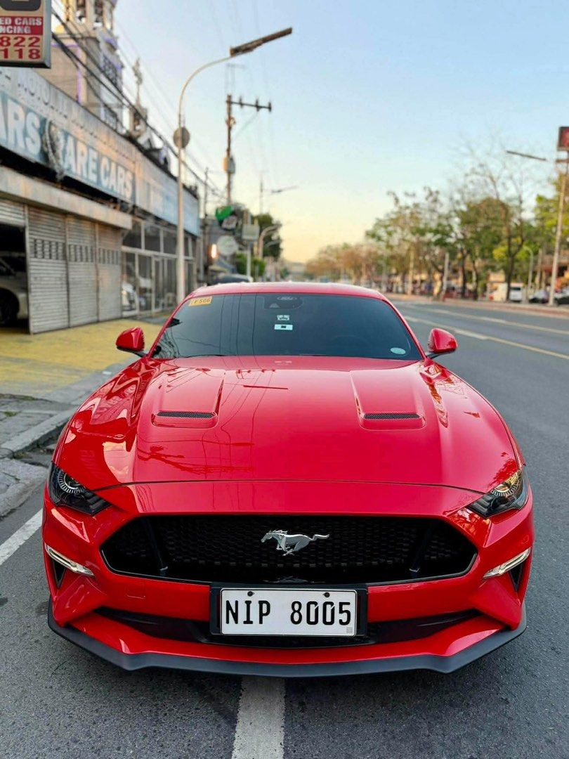 Ford Mustang GT 5.0L Auto (Category: Used Cars) located in Manila. Submitted by quality_cars (Listing ID 1428331204, Image 1). Description: FOR SALE‼️ 2023 Ford Mustang GT 5.0L Price: ₱2.735m ✅ FINANCING IN HOUSE ✅ TRADE IN ‼️ 4tkm LOW MILEAGE ‼️ GT 5.0L DIGITAL GAUGE 2023 LTO Year Model 4tkm + LOW Mileage w/ warranty booklet Top of the Line 5.0L Engine Recaro Seats New Look (Digital Gauge) B&O Sound System Original Thick Michelin Tires Sports Mo