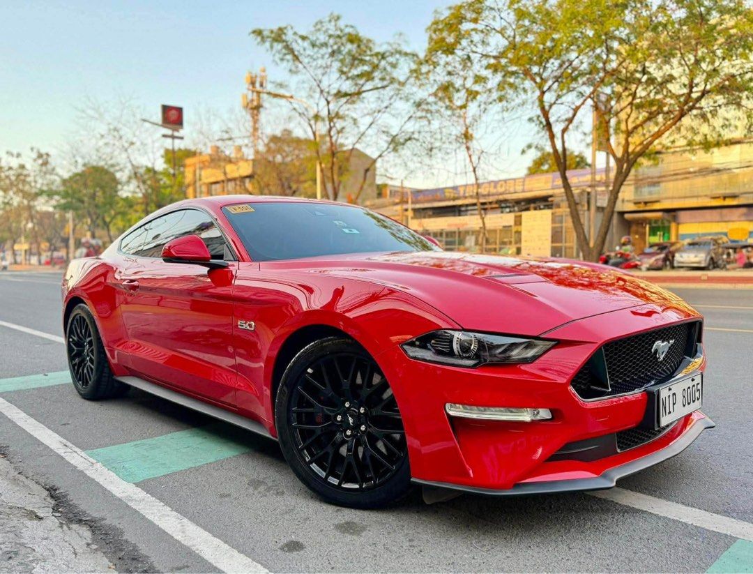 Ford Mustang GT 5.0L Auto (Category: Used Cars) located in Manila. Submitted by quality_cars (Listing ID 1428331204, Image 2). Description: FOR SALE‼️ 2023 Ford Mustang GT 5.0L Price: ₱2.735m ✅ FINANCING IN HOUSE ✅ TRADE IN ‼️ 4tkm LOW MILEAGE ‼️ GT 5.0L DIGITAL GAUGE 2023 LTO Year Model 4tkm + LOW Mileage w/ warranty booklet Top of the Line 5.0L Engine Recaro Seats New Look (Digital Gauge) B&O Sound System Original Thick Michelin Tires Sports Mo