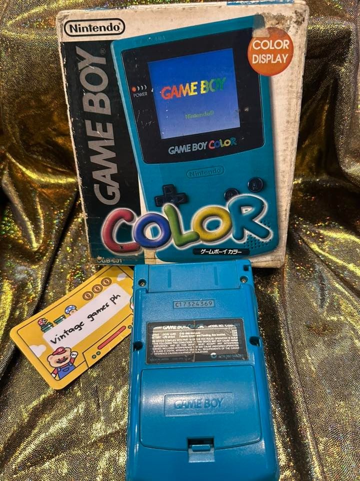 Gameboy Color In Box (Category: Nintendo) located in Caloocan City. Submitted by vintagegamesph (Listing ID 1428273597, Image 2). Description: Gameboy Color In Box Free Batteries Free 2 Random Authentic Games Payment: Gcash.