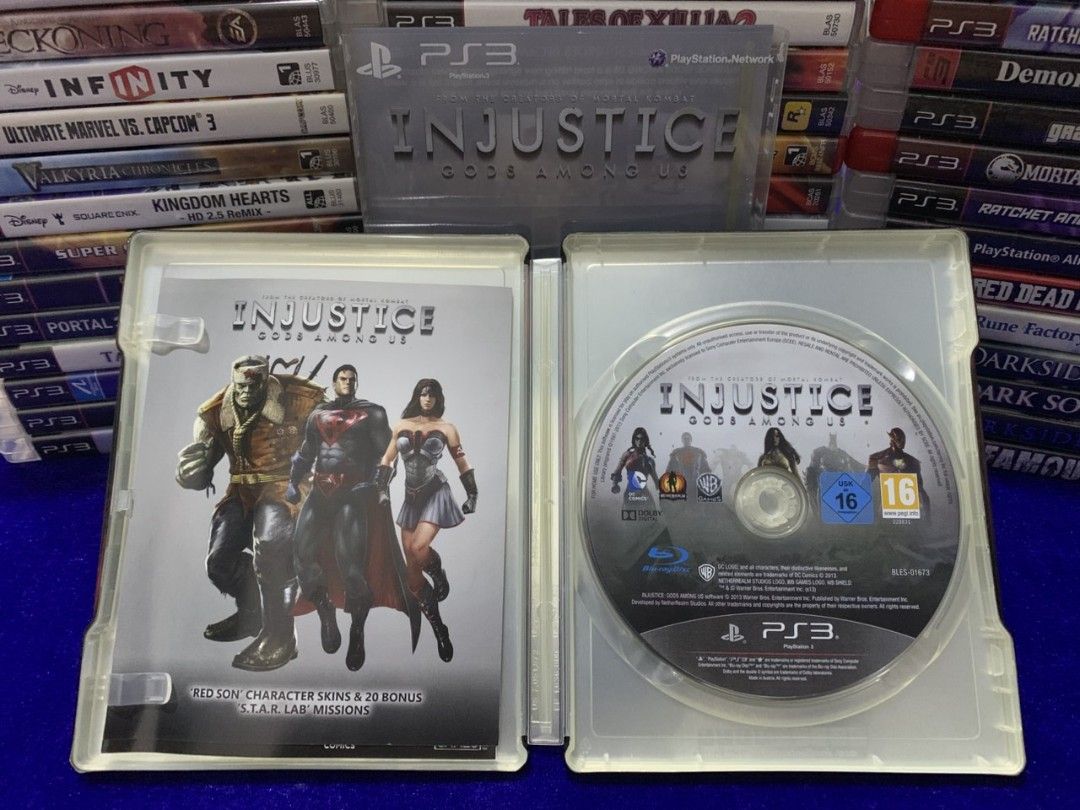 Injustice: Gods Among Us - PS3 Special Edition (Category: PlayStation) located in Muntinlupa City. Submitted by echo.066 (Listing ID 1428260348, Image 2). Description: FOR SALE PLAYSTATION 3 CD GAME 850 PHP INJUSTICE : GODS AMONG US SPECIAL EDITION MINT CONDITION AVAILABLE FOR DELIVERY VIA LALAMOVE AVAILABLE FOR SHIPPING VIA J&T EXPRESS MODE OF PAYMENT : BANK / GCASH / MAYA PLEASE CHECK MY PROFILE FOR MORE CD'S GAMES/MUSIC/MOVIE MUNTINLUPA CITY L