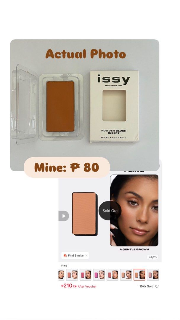Issy & Co. Powder Blush & Strokes Face Sculpt (Category: Makeup) located in Lubao. Submitted by gi_clutters (Listing ID 1428297169, Image 1). Description: take all.