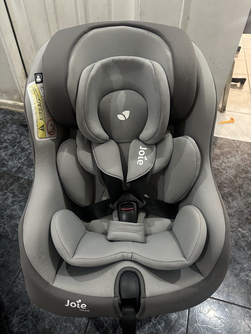 Joie Steadi Car Seat (Category: Car Seats) located in Makati City. Submitted by lr516 (Listing ID 1428328344, Image 1). Description: Joie Steadi Car Seat SAFETY Side impact protection provides safety on all sides to absorb energy and protect fragile heads and necks 5-point harness comes with covers and one-pull tightening so you can secure them snugly with one easy motion COMFORT Padded infant head & body support keeps even the tiniest riders cra