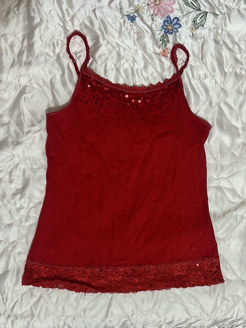 Justice Red Tank Top Size 16 (Category: Sleeveless) located in Pinamalayan. Submitted by _dragonfly (Listing ID 1428379389, Image 1). Description: .