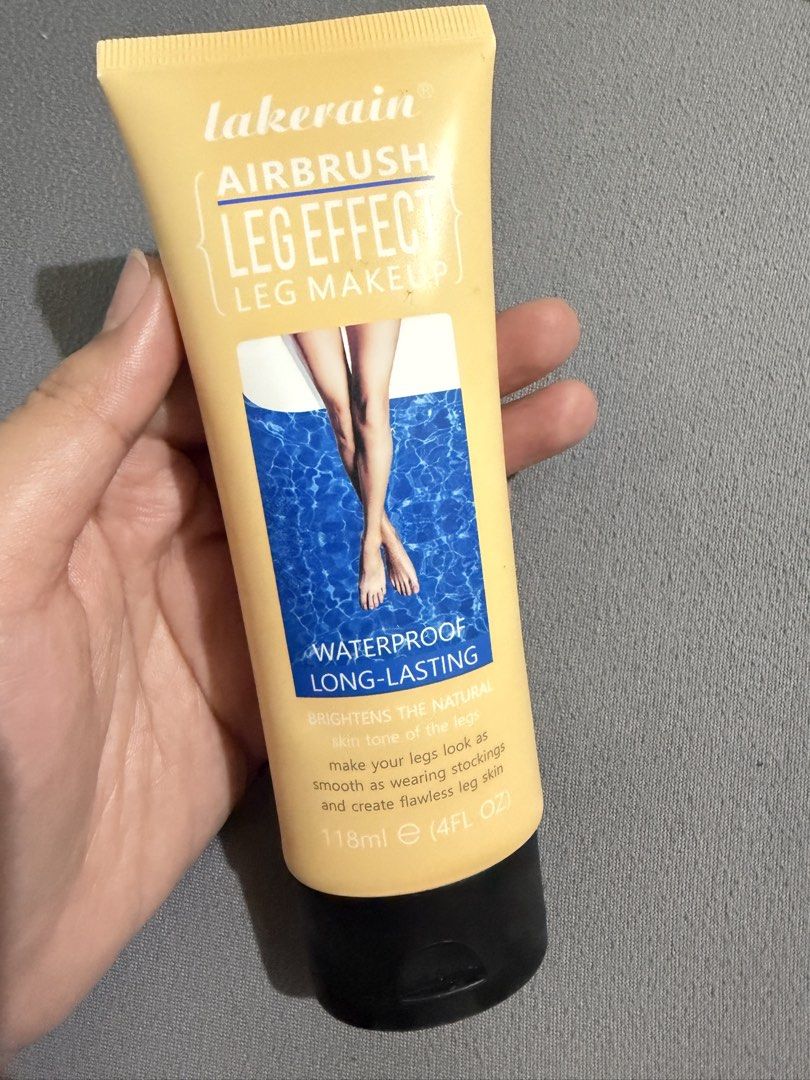 lakerain airbrush leg effect leg makeup (Category: Body Care) located in Binangonan. Submitted by they2klub (Listing ID 1428369651, Image 1). Description: wrong shade match bought for 270+php tuldok lang nabawas shade #1 fairest glow.