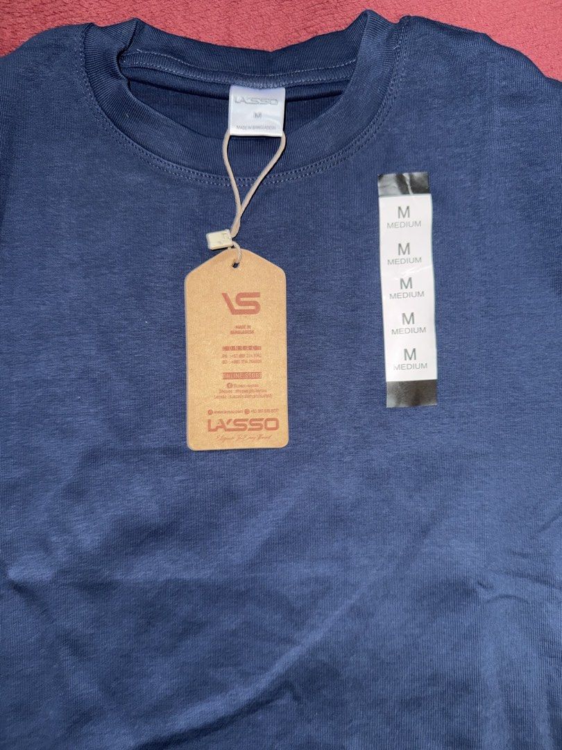 Lasso Navy Blue T-shirt - Medium (Category: Shirts) located in Manila. Submitted by terefficstuffs (Listing ID 1428309390, Image 2). Description: Brand New Slim Fit Fit to small-med.