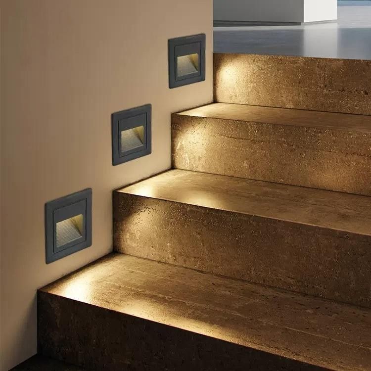 LED Step Lights - Black, Dark Grey, White (Category: Lighting) located in Manila. Submitted by newhannah.11011991 (Listing ID 1428315625, Image 1). Description: Ip65 3w Aluminum Square Embedded Led Wall Lamps for Staircase Brand: Solights Item code: SSL-SQ Application: Outdoor Design Style: Modern Lamp Body Material: Aluminum Control Mode: Switch Control Color Temperature(CCT): 3000K (Warm White) Light Source: LED Place of Origin: Guangdong, Chin