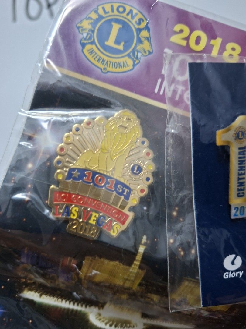 Lions Club Convention Pins (Category: Other Merchandise) located in Antipolo. Submitted by cobys4 (Listing ID 1428405043, Image 3). Description: Payment thru GCASH PM lang if interested! Will ship via JNT or Lalamove if within area LOCATION: Antipolo Rizal.