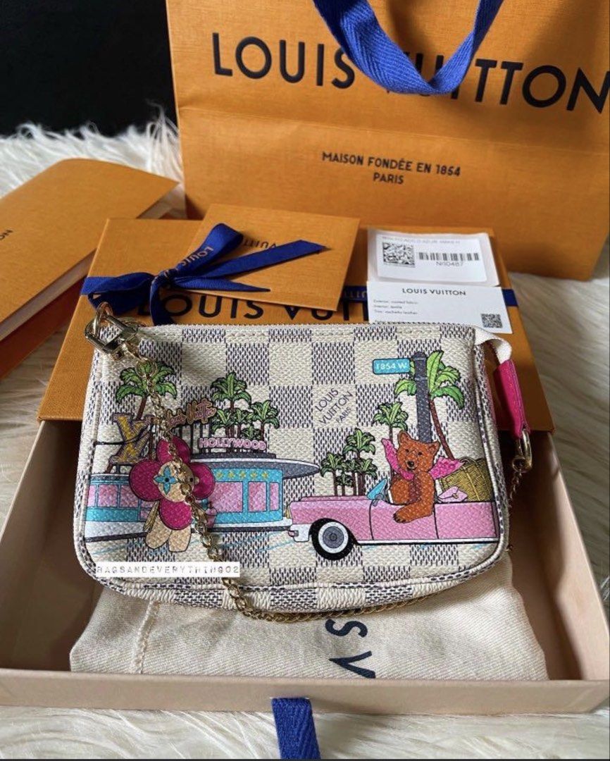 Louis Vuitton Damier Ebene Mini Pochette (Category: Luxury Bags & Wallets) located in Las Pinas. Submitted by bagsandeverything_02 (Listing ID 1428337943, Image 1). Description: 100% authentic 32k only Price is final Comes with complete set and receipt .
