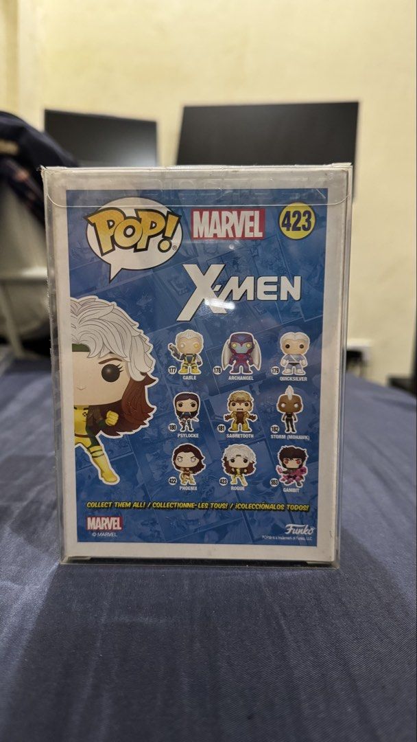 Marvel X-Men Rogue Funko Pop #423 (Category: Designer & Blind Box Toys) located in Cainta. Submitted by pinedaandr02341 (Listing ID 1428349150, Image 3). Description: - Back in box - Additional fee for Pop Protector Loc: Cainta, Riza MOP: Gcash MOD: Lalamove, Grab, and J&T.