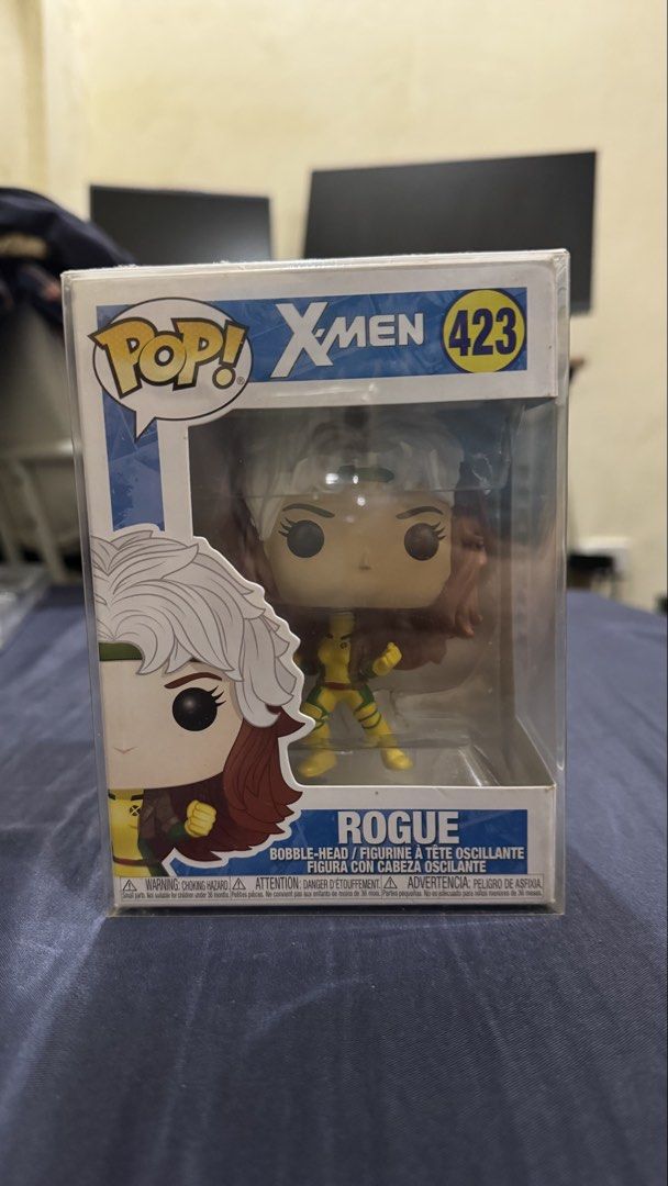Marvel X-Men Rogue Funko Pop #423 (Category: Designer & Blind Box Toys) located in Cainta. Submitted by pinedaandr02341 (Listing ID 1428349150, Image 1). Description: - Back in box - Additional fee for Pop Protector Loc: Cainta, Riza MOP: Gcash MOD: Lalamove, Grab, and J&T.