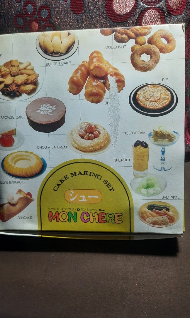 Mon Chere cake making set New boxed Japan origin (Category: Bakeware) located in Manila. Submitted by luckycharm_215 (Listing ID 1428378196, Image 1). Description: New.