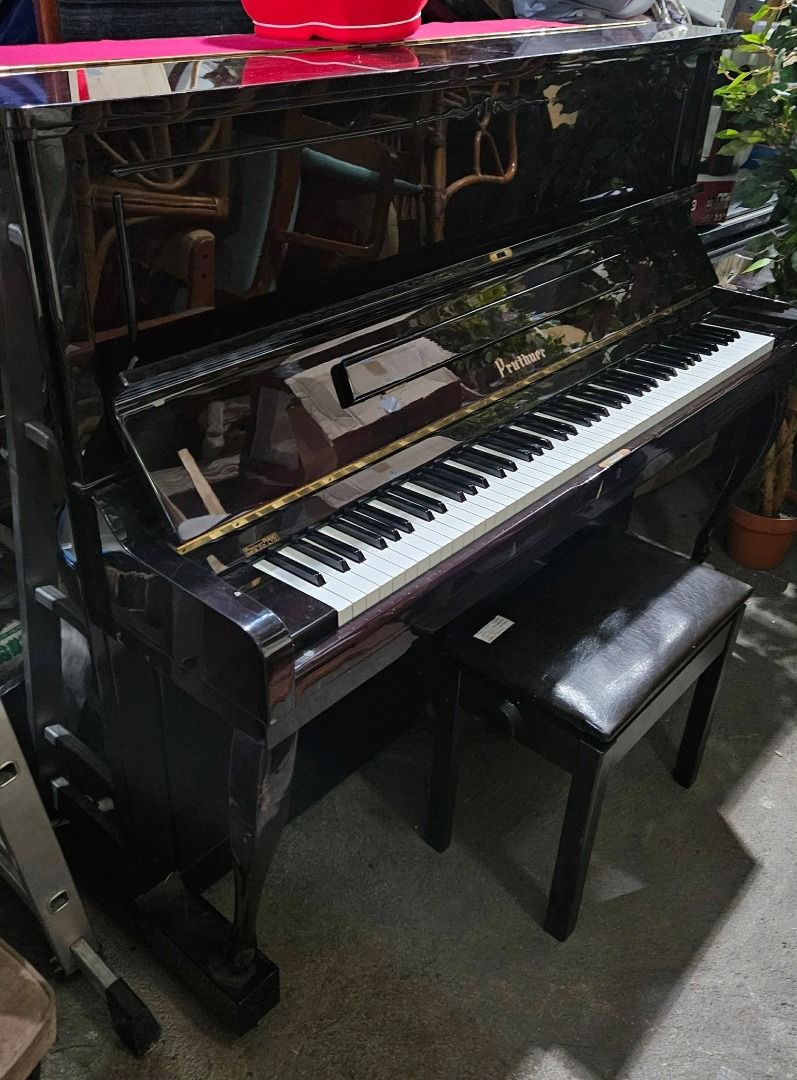 Penthune Upright Piano with Bench (Category: Musical Instruments) located in Sablan. Submitted by gongonshelley12 (Listing ID 1428400082, Image 1). Description: FIRST TO PAY, FIX PRICE 35,000 ONLY... SUPER SALE!!! PRUTHNER PIANO P-3 UPRIGHT PIANO JAPAN ORIGINAL WORKING LAHAT NG KEYS NITO SOBRANG BIGAT, HIGHEST QUALITY MATERIALS GINAMIT MAKINIS, MALINIS LOOB AT LABAS WELL-MAINTAINED PIANO, SOBRANG GANDA!!! ANG LAKAS NG TUNOG, KAHIT MALAYO NARIRINI