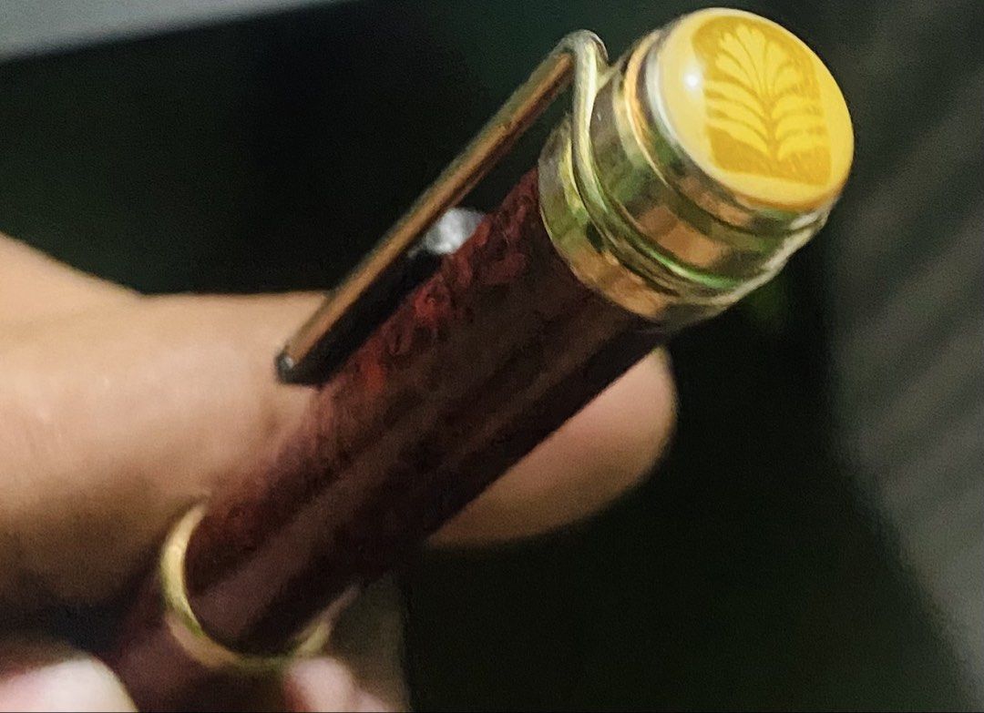 Pierre Cardin Red wine Marbled pen (Category: Stationery & School Supplies) located in Binan City. Submitted by retroz_collections (Listing ID 1428379925, Image 2). Description: Working.