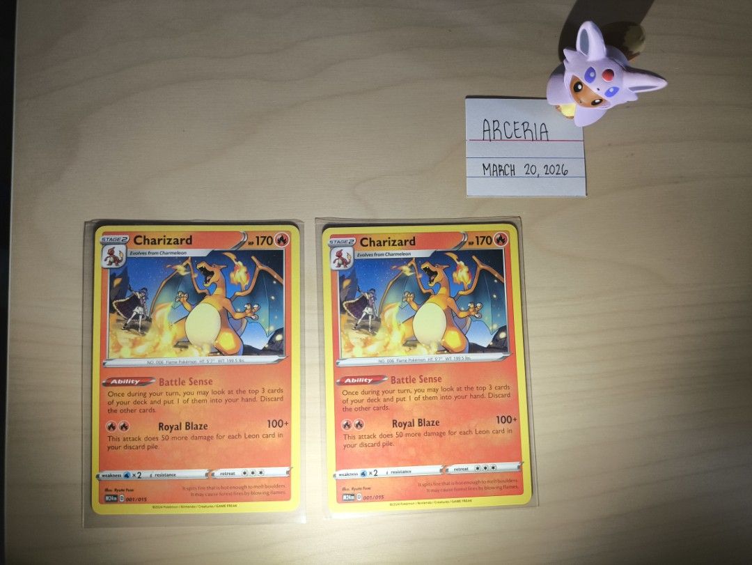 Pokemon x McDonald's Part 1 (Category: Character Goods) located in Paranaque City. Submitted by arceria (Listing ID 1428400863, Image 2). Description: Price List: Cetitan: ₱50 Charizard: ₱160 each (2 copies) Miraidon: ₱50 Jigglypuff: ₱15 each (3 copies) Hatenna: ₱15 each (2 copies) Dragapult: ₱15 each (2 copies) Quagsire: ₱15 each (5 copies) Cards will be shipped from Paranaque City MOP: Gcash MOD: JnT / Grab (at buyer's expense).