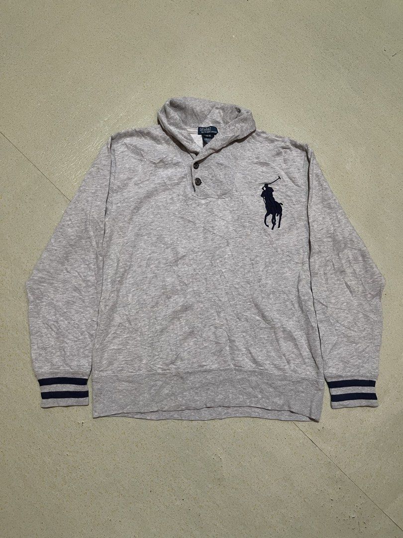 Polo by Ralph Lauren Sweatshirt (Category: Coats, Jackets and Outerwear) located in Manila. Submitted by stuzzygod (Listing ID 1428312309, Image 1). Description: POLO RALPH LAUREN SWEATSHIRT (pang bata pero kasya s adult small) Dimes 19*24 Size small Good Condition No issue .