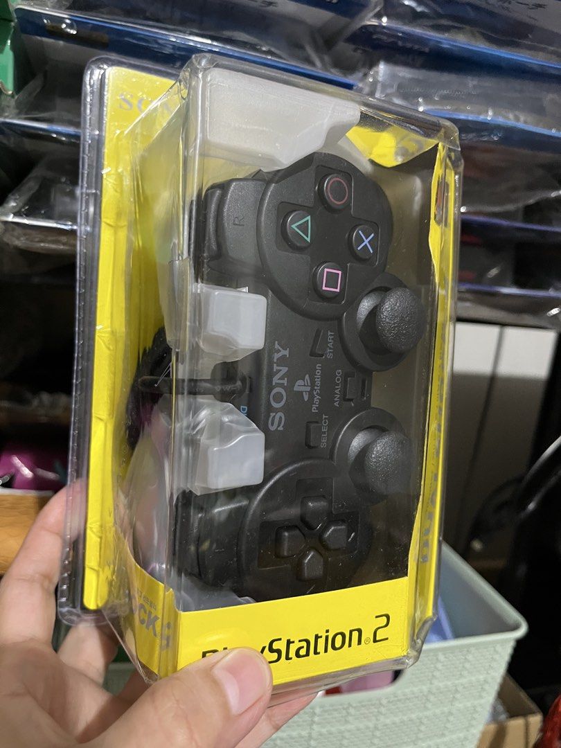 Ps2 controller wired (Category: Controllers) located in Quezon City. Submitted by juhaire (Listing ID 1428405095, Image 2). Description: Available brand new ps2 wired controller Available color black 300 Ps2 memory card 8mb 250 Ps2 memory card 16mb 300 Av cabale 100 Ac power cord 150.