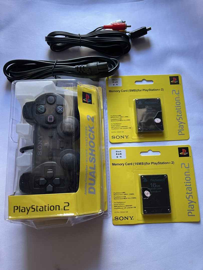 Ps2 controller wired (Category: Controllers) located in Quezon City. Submitted by juhaire (Listing ID 1428405095, Image 1). Description: Available brand new ps2 wired controller Available color black 300 Ps2 memory card 8mb 250 Ps2 memory card 16mb 300 Av cabale 100 Ac power cord 150.