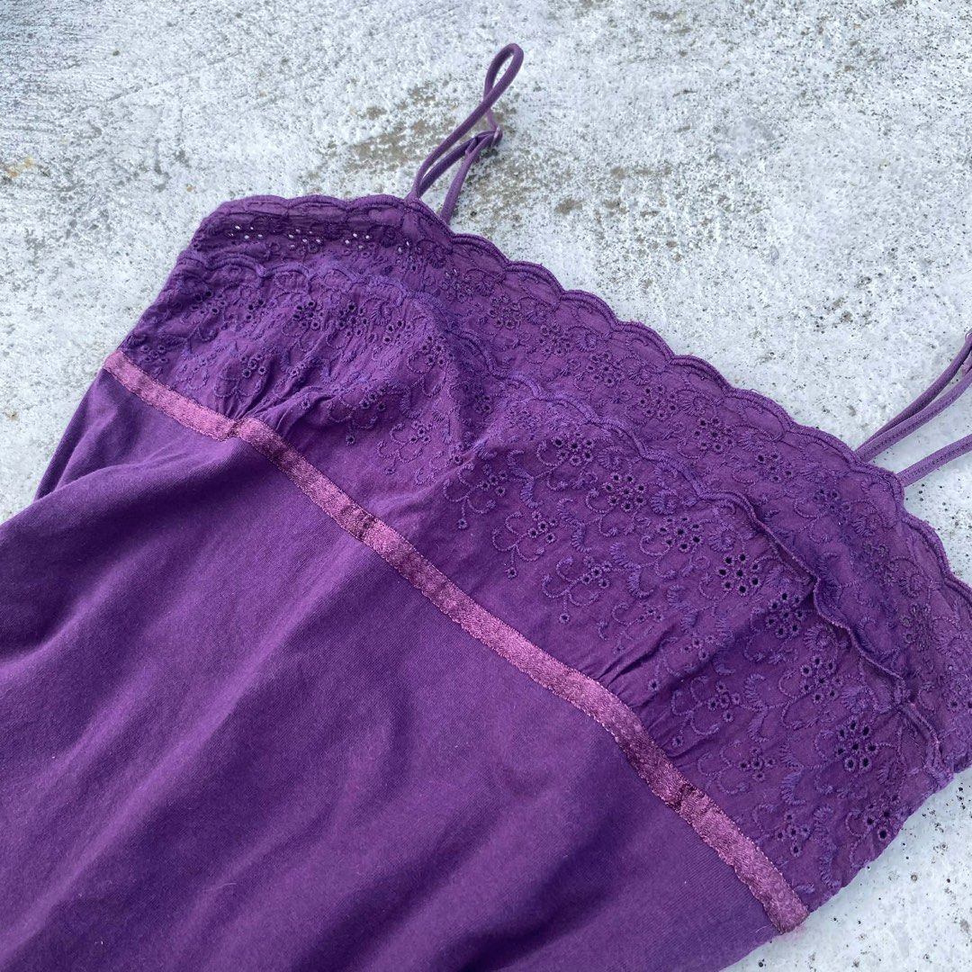 Purple Lace Trim Tank Top (Category: Sleeveless) located in Caloocan City. Submitted by meijja (Listing ID 1428427075, Image 3). Description: .