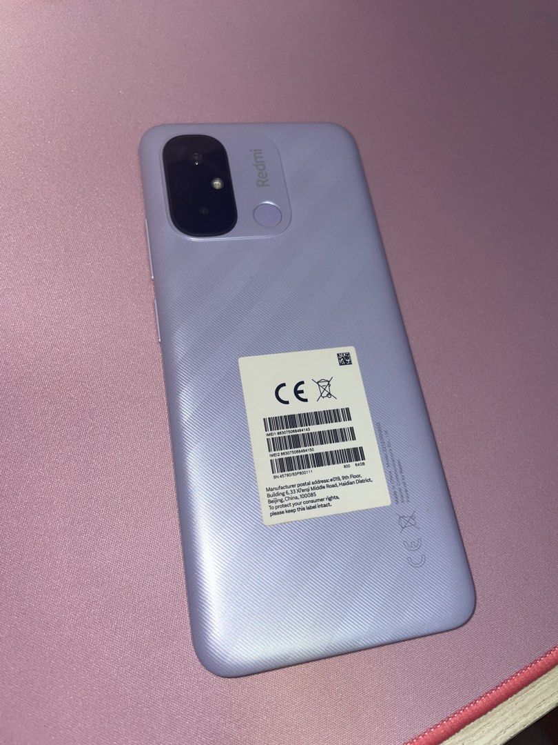 Redmi 12c 64gb (Purple) (Category: Xiaomi) located in Angono. Submitted by cdn0115 (Listing ID 1428258520, Image 3). Description: Lady owned purple Redmi 12c 64gb works and looks brand new final lp 2500 auto pass sa lowball comes with charging cord and case meetup shopwise antipolo lalamove/grab .