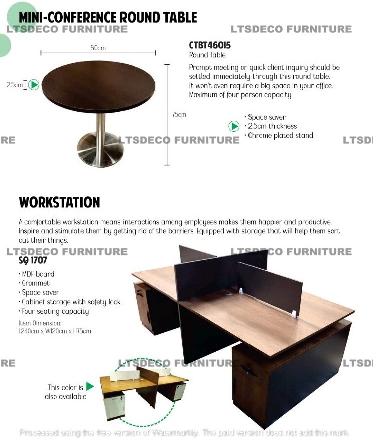 ROUND TABLE | WORKSTATION TABLE OFFICE PARTITION OFFICE FURNITURE ...