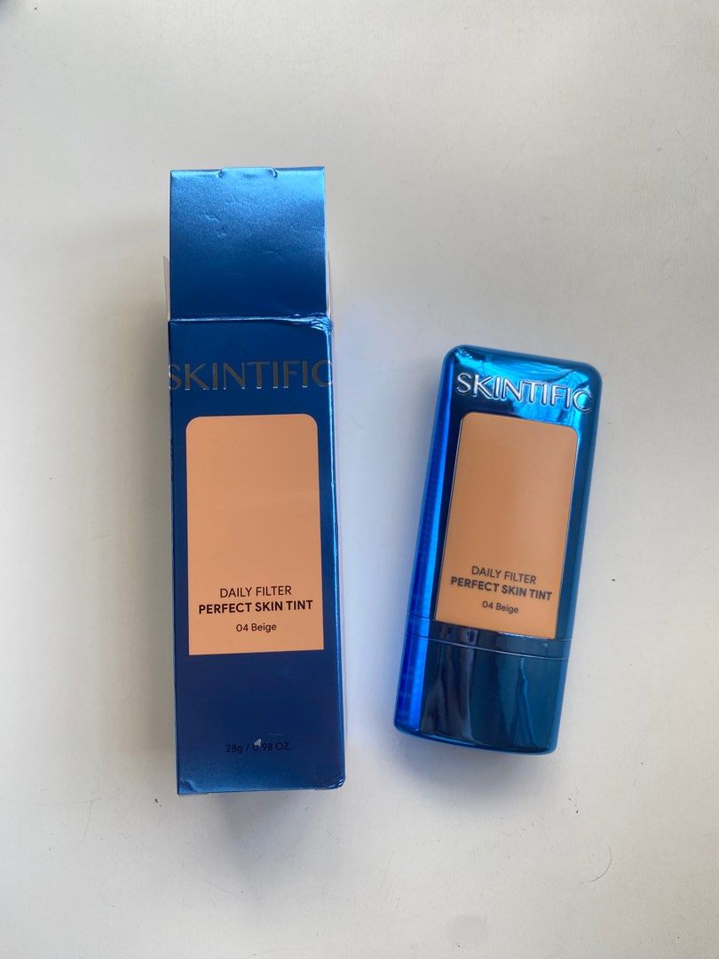 skintific skin tint 04 beige (Category: Makeup) located in Mandaluyong City. Submitted by StacesCloset (Listing ID 1428383557, Image 1). Description: used once.