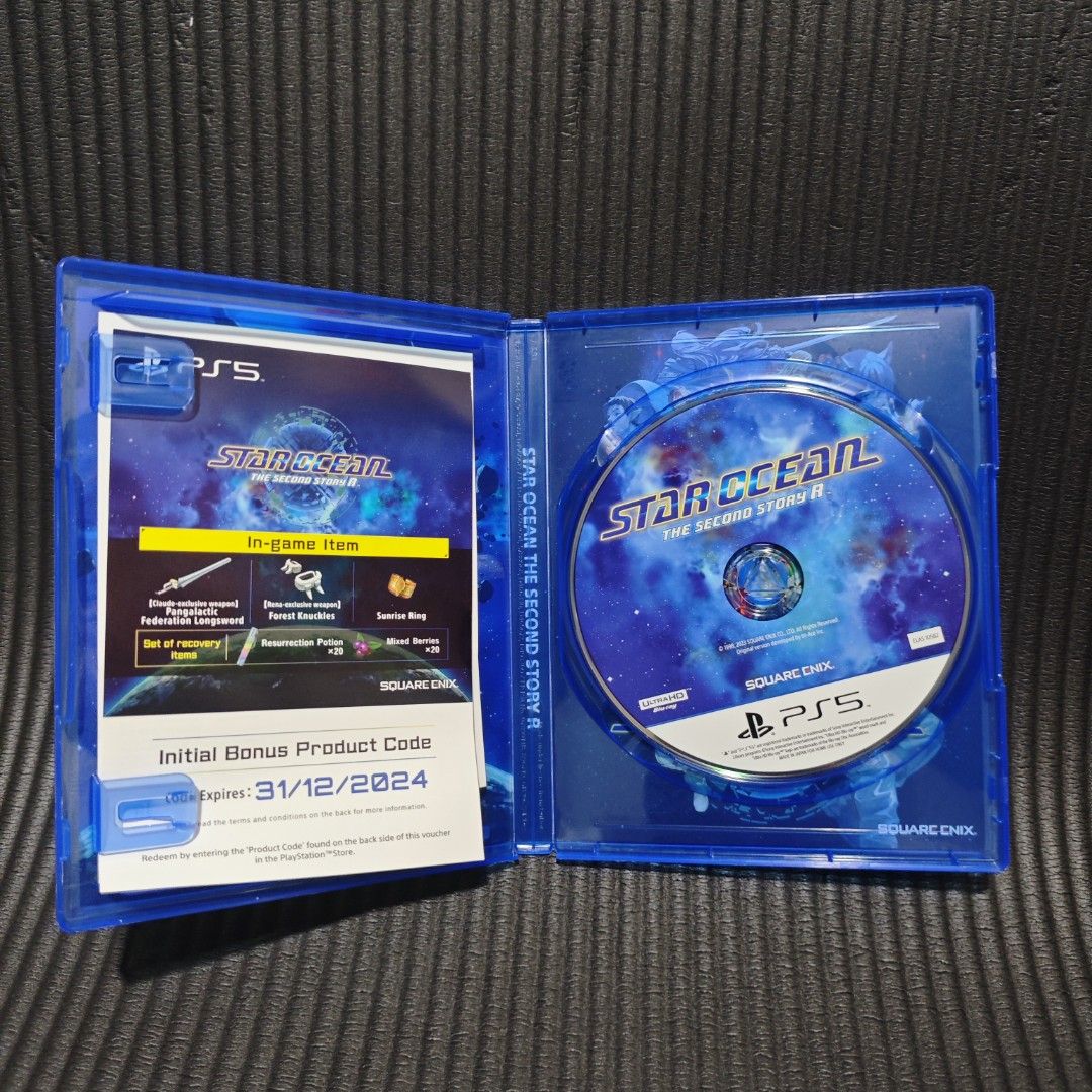 Star Ocean The Second Story R PS5 Game (Category: PlayStation) located in Quezon City. Submitted by shopme_gadget30 (Listing ID 1428388049, Image 3). Description: kindly read the details first for sale fixed price Mint condition tested and working with Case and disc game with manuals compatible to ps5 Asian region Shoopppppeee —,✅ can check out pm for the linnnkkk (If shoopppee check out, price is higher because of shooppppeee deduction qc area m
