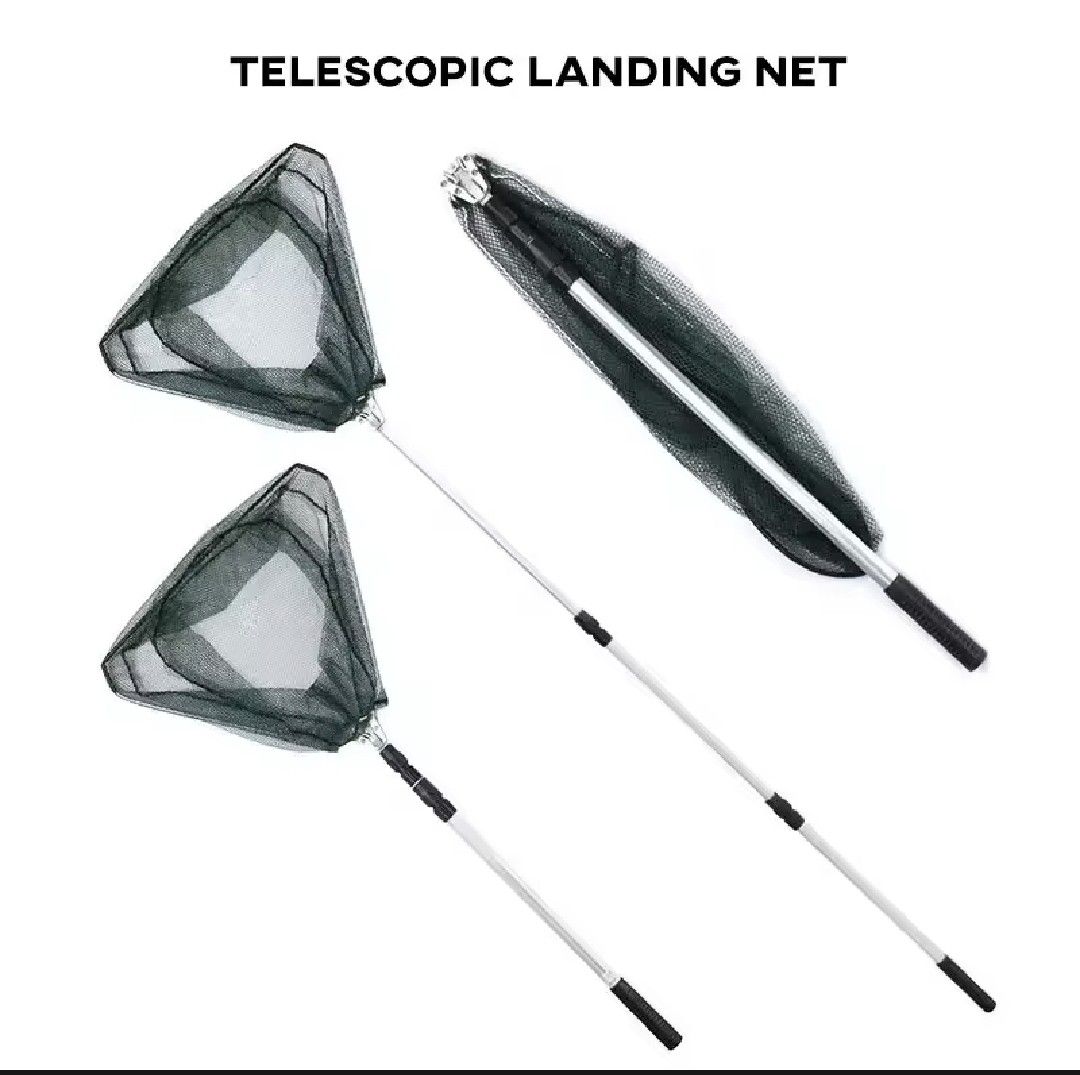 Telescopic Fish Landing Net - 190cm, Sports Equipment, Fishing on Carousell