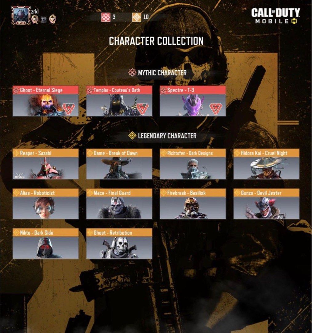 VERY VERY STACKED CODM ACCOUNT 24 mythics and 76 legendarie (Category: Others) located in Singapore. Submitted by ttkgkd.34 (Listing ID 1428377807, Image 1). Description: THIS ACCOUND IS VERY OG 24 mythics and wayy too many legendary to count very og and stacked codm account with bp s1 ghost skin negotiable (not accepting offers below $1.1k) price is greatly reduced No nego below 1.1k Any questions abt the acc just pm.