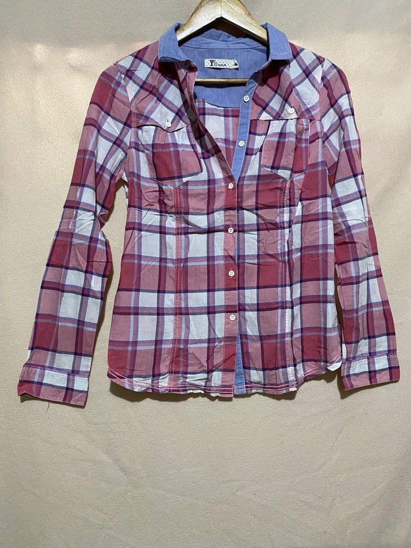 Y! by bsn Plaid Longsleeves (Category: Blouses) located in Caloocan City. Submitted by declutterbycha (Listing ID 1428392812, Image 1). Description: 💰MODE OF PAYMENT: Unionbank, Maribank, Gotyme, Gcash 📦MODE OF DELIVERY: LBC Express, J & T Express, Grab, Lalamove .