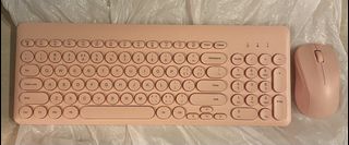 Pink Wireless Keyboard and Mouse440093070108272640