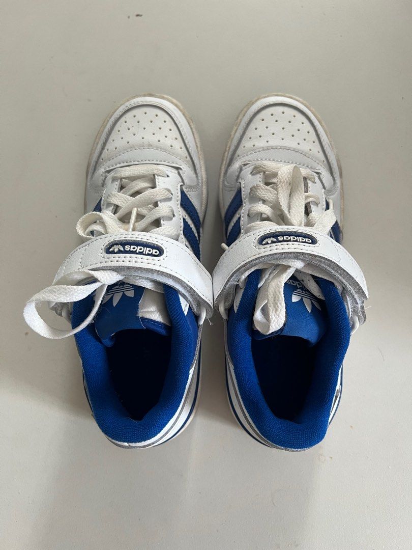 adidas blue and white forum shoes (Category: Sneakers) located in Mandaue City. Submitted by user3234 (Listing ID 1428599262, Image 2). Description: used a few times only .