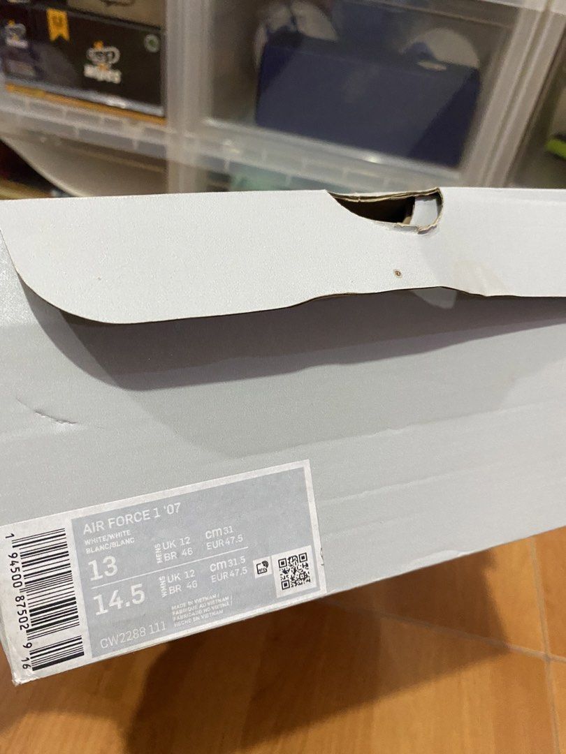 Airforce 1 Triple White (Category: Sneakers) located in Manila. Submitted by fullcount.ph (Listing ID 1428544170, Image 3). Description: Nike Airforce 1 Triple White Size: 13US Brand New Complete With Box Meetup: Nuvali.