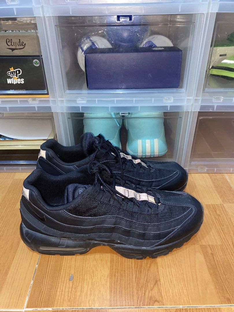 Airmax 95 Black Reflective (Category: Sneakers) located in Manila. Submitted by fullcount.ph (Listing ID 1428556156, Image 3). Description: Airmax 95 Black Reflective Size: 13US Condition: 9/10 No Issue and No Box Meetup: Nuvali.