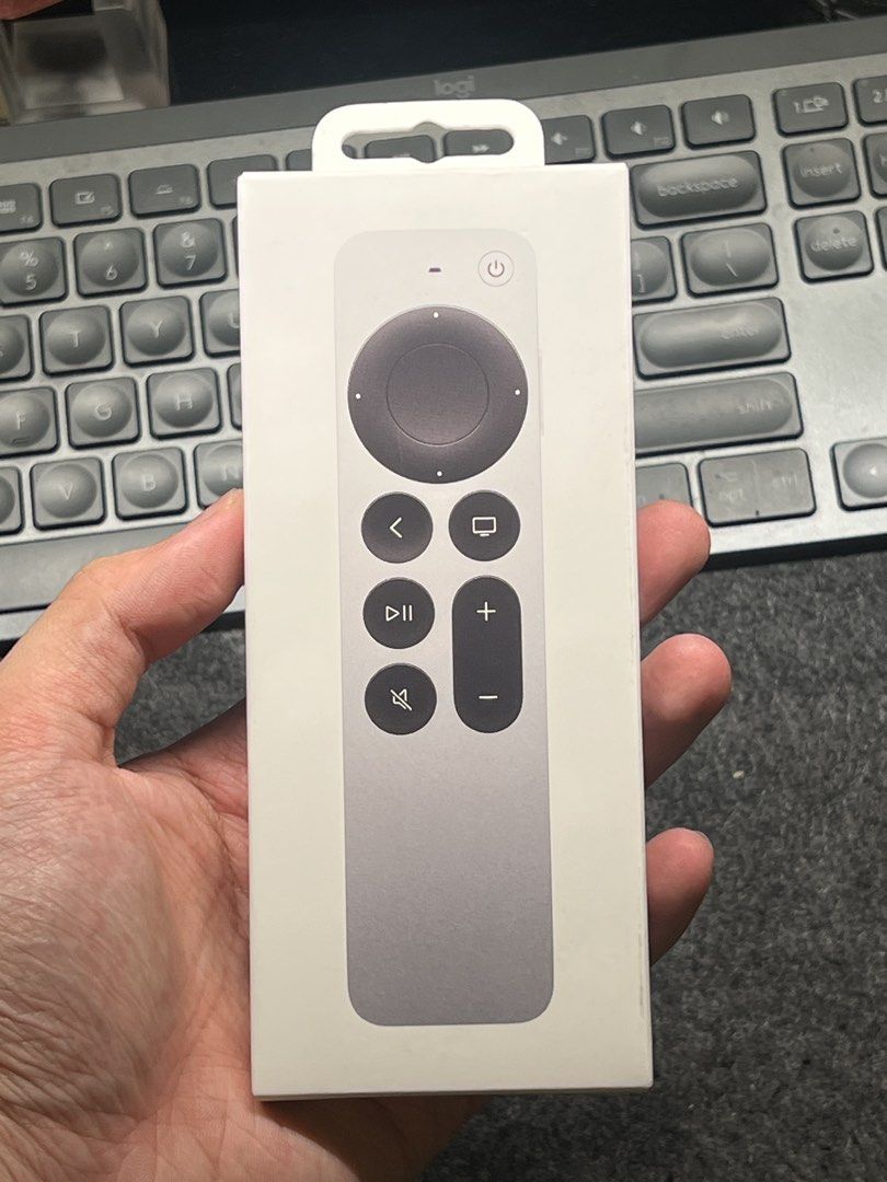 Apple TV Remote (bought recently, never been used) (Category: TV Parts & Accessories) located in Quezon City. Submitted by binitems (Listing ID 1428529960, Image 1). Description: Apple TV Remote Extra remote. Never been used. Can send original receipt (pdf) from Powermac. .