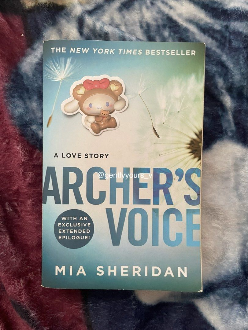 Archer's Voice by Mia Sheridan (Category: Storybooks) located in Manila. Submitted by gentlyyours_v (Listing ID 1428486975, Image 1). Description: 📚“Archer’s Voice” by Mia Sheridan 💰 Price: ₱500.00 (Gcash Payment, bought for ₱951 from fullybooked) 📖 Condition: PRELOVED, Well Used ‼️: Minor dents + Yellowing pages 📍 Location: Metro Manila 🚚 Delivery Options: Lalamove 📦 Shipping fee shouldered by buyer 📬 Shipment Every SATURDAYS / FRIDAYS FE